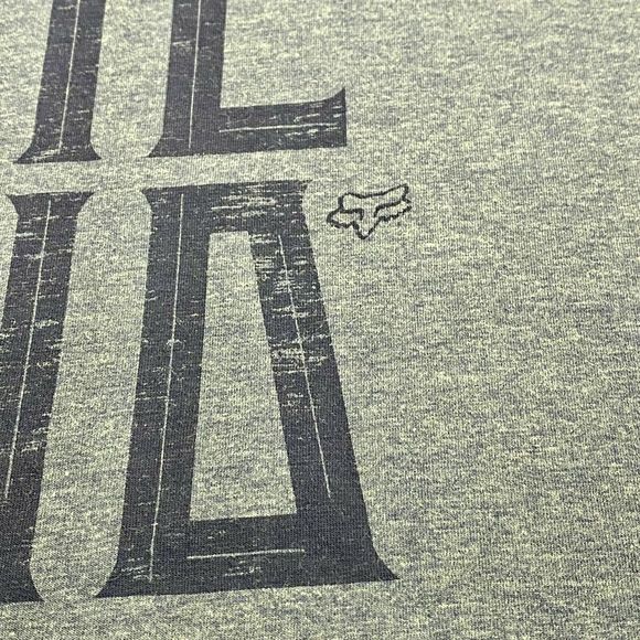 Fox Racing Active Training Men’s Large Slim Fit OUT RUN THE END Graphic T-Shirt - Picture 4 of 6